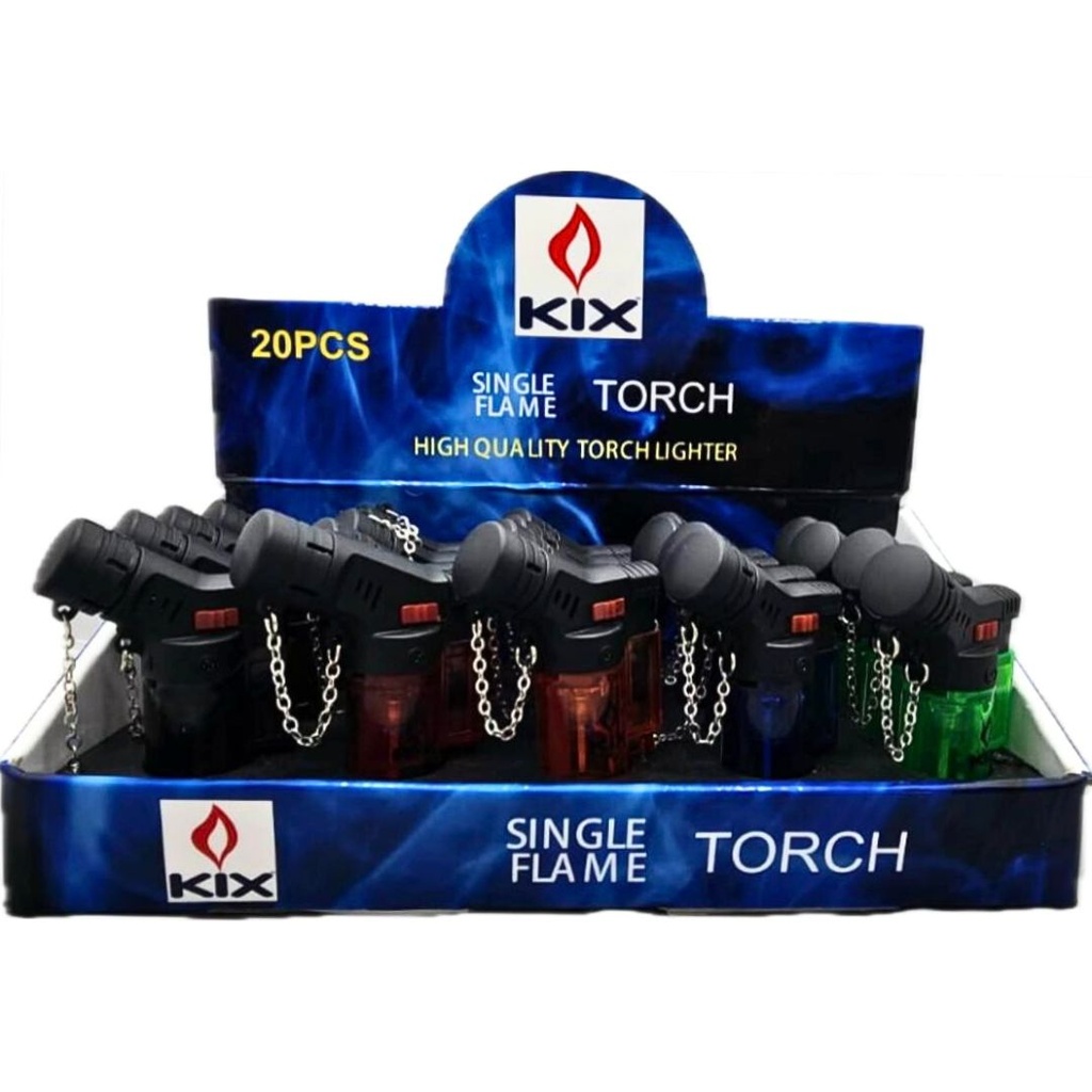 [Kix-007-S4] Torch Mini lighter Single Flame 20ct / UN1057 # RF-007-S4 (Kix Products)
