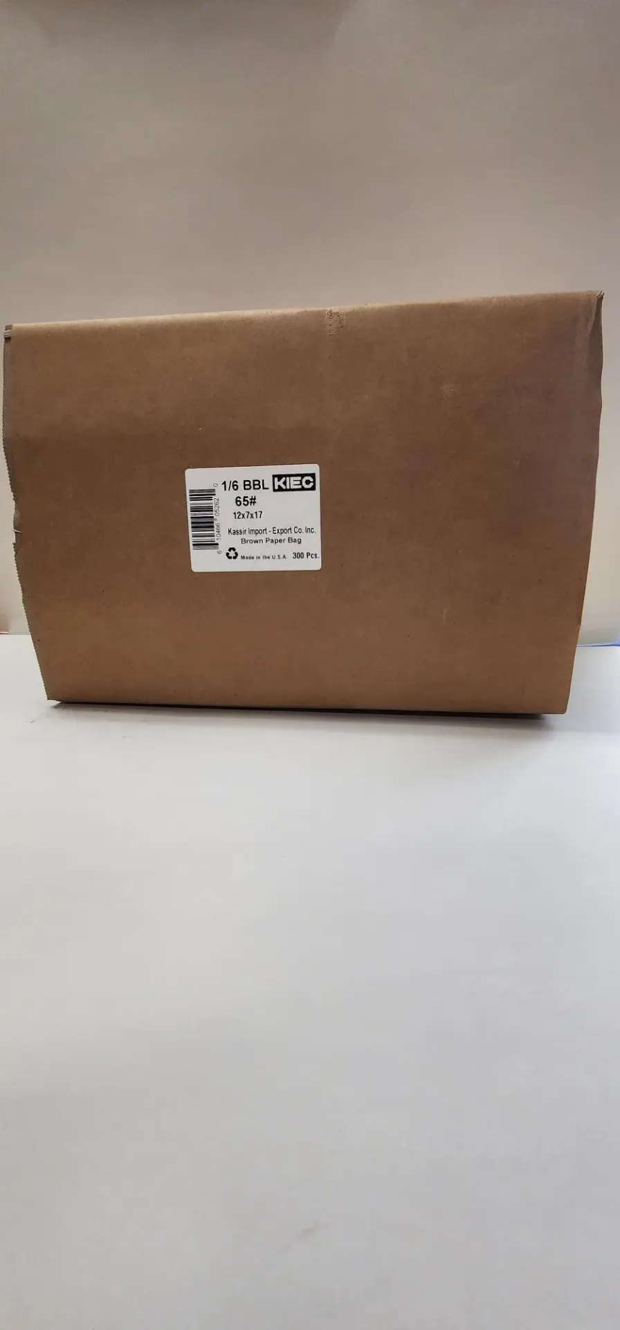 [Bag030-1/6] Kraft Brown Paper Bag-KIEC #1/6-300ct Bundle